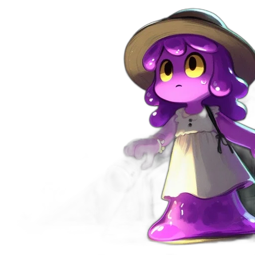 hat, staff, dress, creature, concept art, pixel art, 3d render, fantasy art transparent PNG cut-out