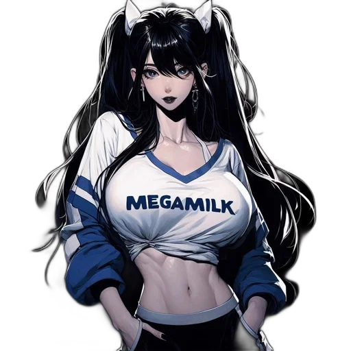 animal, dress, anime, pixel art, comic book art, fantasy art, monochrome, blue transparent PNG cut-out