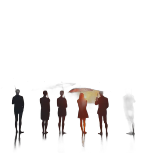 umbrella, staff, concept art, 3d render, pixel art, photorealistic, fog, rain transparent PNG cut-out