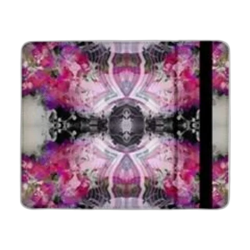 vibrant, symmetrical, pattern, shades, pink, purple, black, featuring transparent PNG cut-out