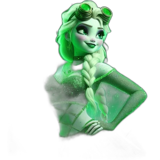 dress, crown, mask, jewelry, concept art, 3d render, fantasy art, pixel art transparent PNG cut-out
