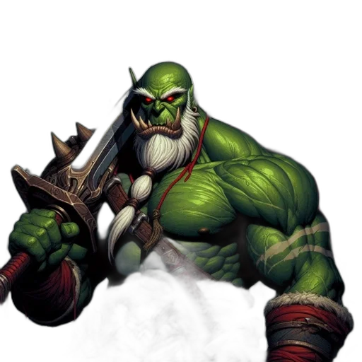 staff, weapon, concept art, fantasy art, comic book art, pixel art, green, orc transparent PNG cut-out