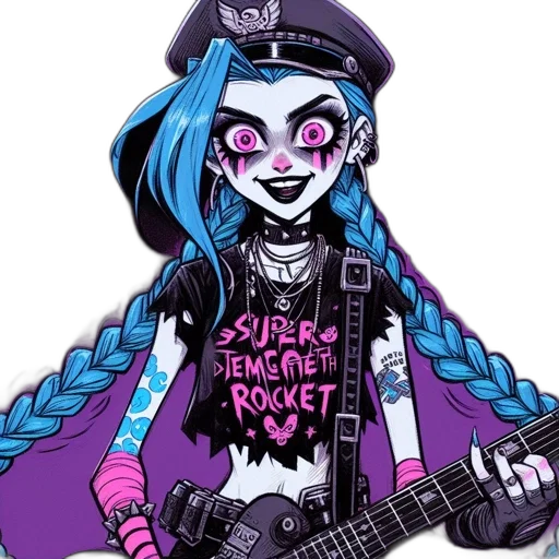 jacket, staff, cartoon, concept art, vaporwave, comic book art, blue, dark transparent PNG cut-out