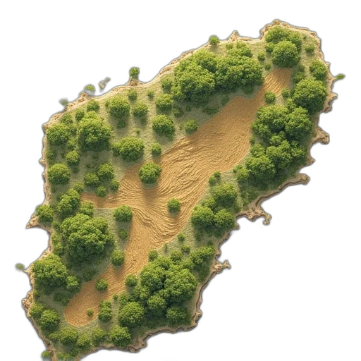 tree, crown, face, 3d render, concept art, photorealistic, forest, earth tones transparent PNG cut-out
