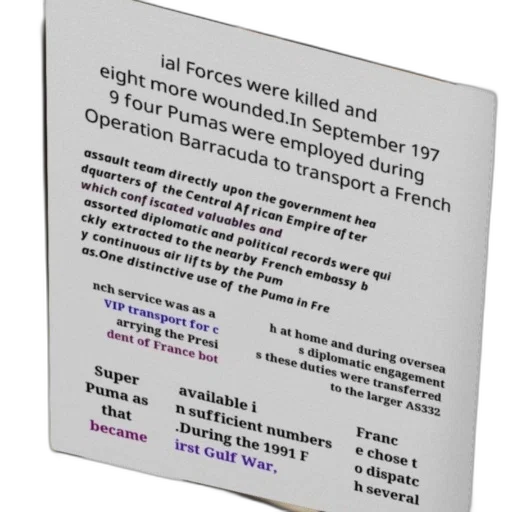 weapon, poster, text, about, pumas, being, employed, during transparent PNG cut-out