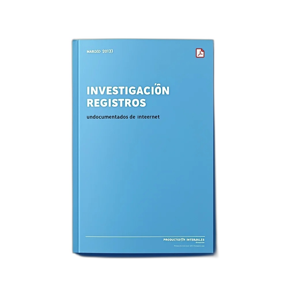 3d render, blue, pdf, document, title, investigaci, xc3, x93n transparent PNG cut-out