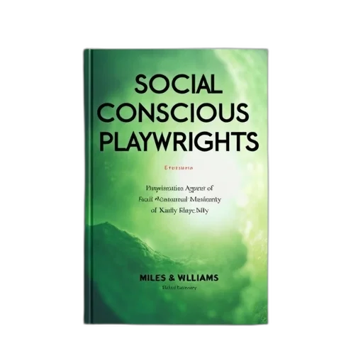 cover, book, social, conscious, playwrights, miles, williams, featuring transparent PNG cut-out