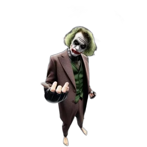 mask, creature, animal, concept art, comic book art, 3d render, pixel art, joker transparent PNG cut-out