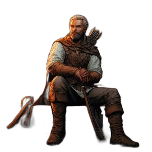 sword, staff, weapon, jacket, concept art, fantasy art, pixel art, comic book art transparent PNG cut-out