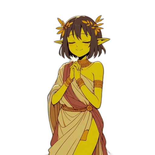 dress, mask, staff, crown, anime, pixel art, concept art, fantasy art transparent PNG cut-out