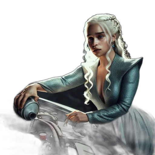 dragon, staff, dress, sword, fantasy art, concept art, watercolor, comic book art transparent PNG cut-out