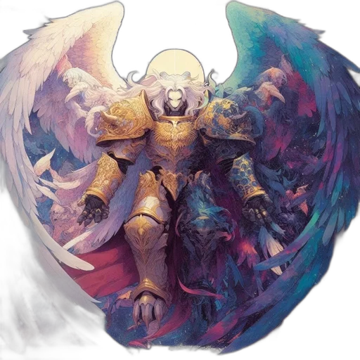 dragon, fantasy art, concept art, golden, pastel, ethereal, celestial, being transparent PNG cut-out