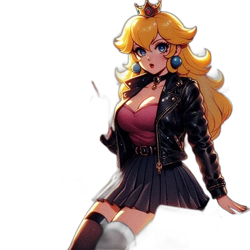 dress, jacket, weapon, staff transparent PNG cut-out