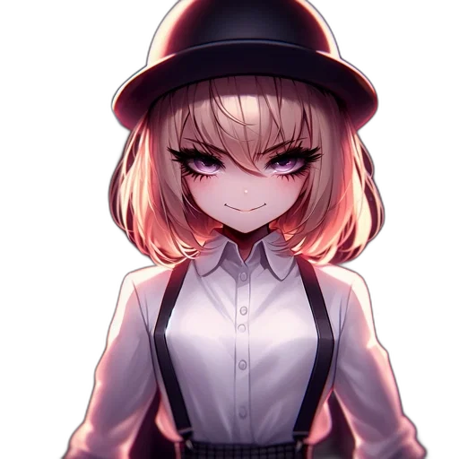 hat, staff, jacket, face, anime, pixel art, concept art, cartoon transparent PNG cut-out