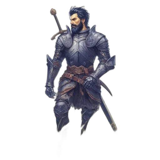 sword, staff, weapon, fantasy art, concept art, pixel art, 3d render, blue transparent PNG cut-out
