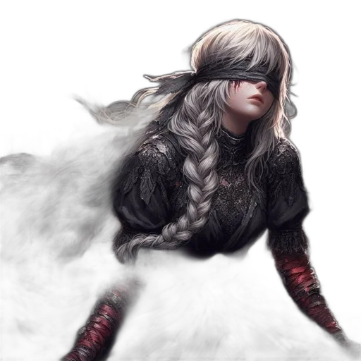 sword, dragon, hair, weapon, fantasy art, concept art, comic book art, pixel art transparent PNG cut-out