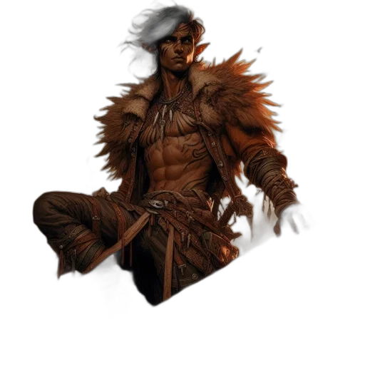staff, concept art, fantasy art, comic book art, 3d render, earth tones, dark, monochrome transparent PNG cut-out