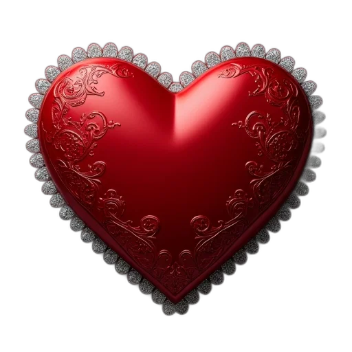 jewelry, 3d render, photorealistic, red transparent PNG cut-out