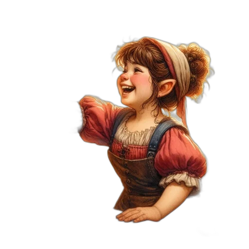 face, staff, fantasy art, 3d render, concept art, photorealistic, young, woman transparent PNG cut-out