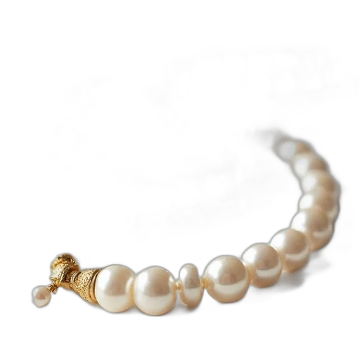 jewelry, crown, staff, close-up, image, white, pearl, necklace transparent PNG cut-out