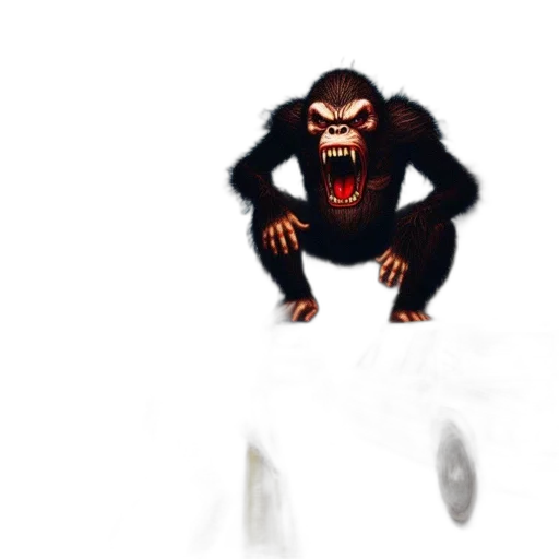 creature, animal, concept art, 3d render, pixel art, comic book art, snow, person transparent PNG cut-out