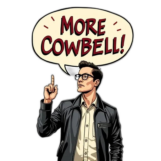 comic book art, cartoon, stylized, illustration, man, glasses, leather, jacket transparent PNG cut-out
