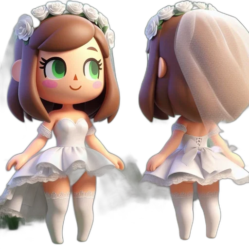 dress, 3d render, concept art, pixel art, photorealistic, pastel, earth tones, animated transparent PNG cut-out