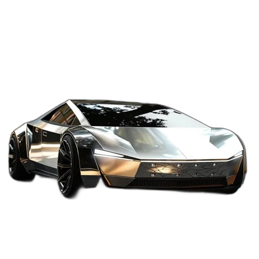 car, weapon, 3d render, concept art, photorealistic, vaporwave, futuristic, metallic transparent PNG cut-out