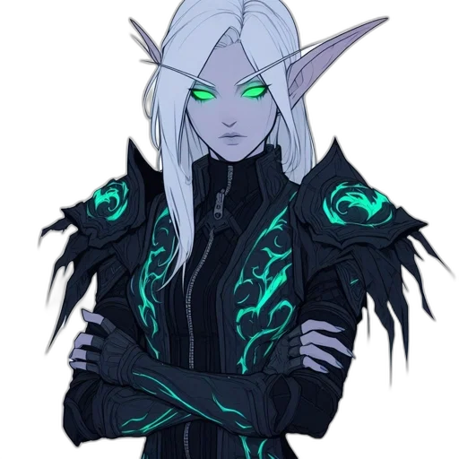 staff, dragon, jacket, fantasy art, concept art, pixel art, comic book art, green transparent PNG cut-out