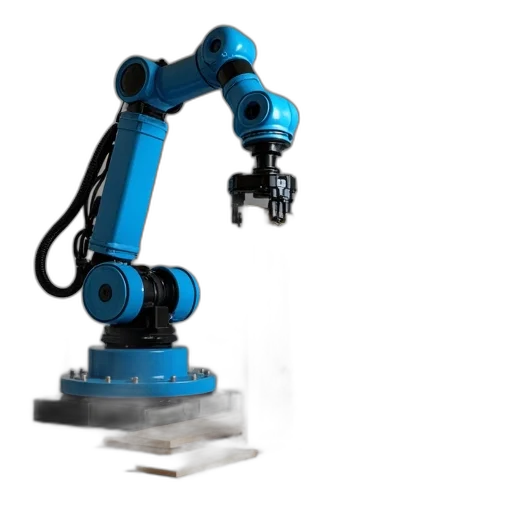 robot, 3d render, robotic, arm, lifting, wooden, plank, construction transparent PNG cut-out