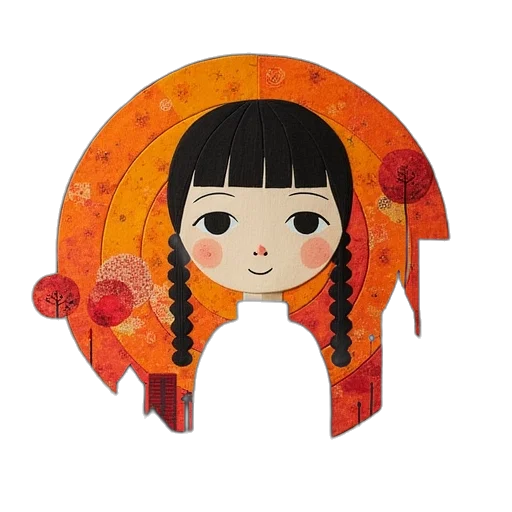 umbrella, mask, face, fantasy art, photorealistic, concept art, cartoon, rain transparent PNG cut-out