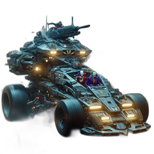 car, weapon, dragon, robot, concept art, cyberpunk, 3d render, fantasy art transparent PNG cut-out