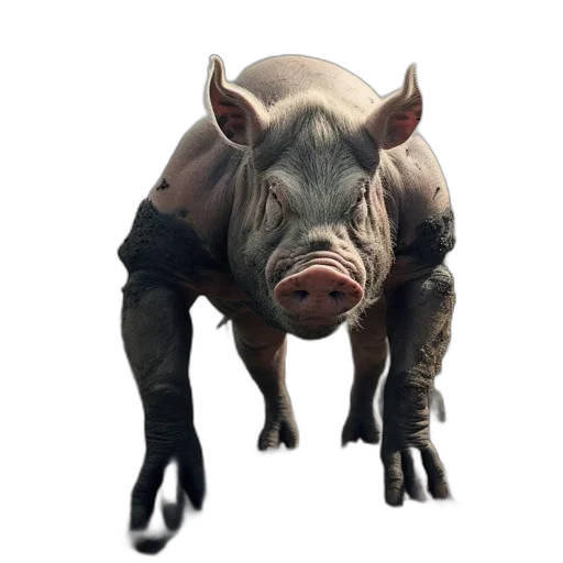animal, creature, face, mask, concept art, 3d render, photorealistic, large transparent PNG cut-out