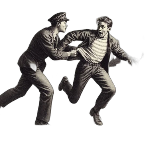 jacket, concept art, photorealistic, comic book art, city street, inside, bank, vault transparent PNG cut-out