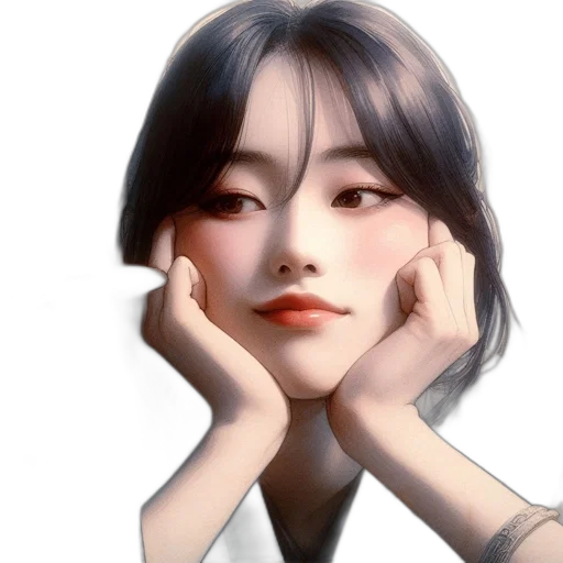 face, jewelry, robot, photorealistic, oil painting, fantasy art, 3d render, monochrome transparent PNG cut-out