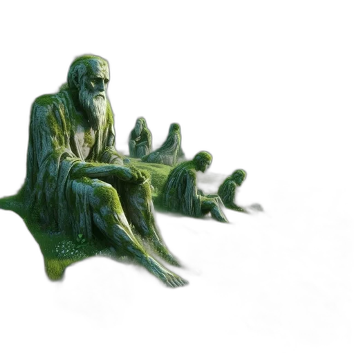 creature, furniture, 3d render, concept art, fantasy art, photorealistic, underwater, forest transparent PNG cut-out