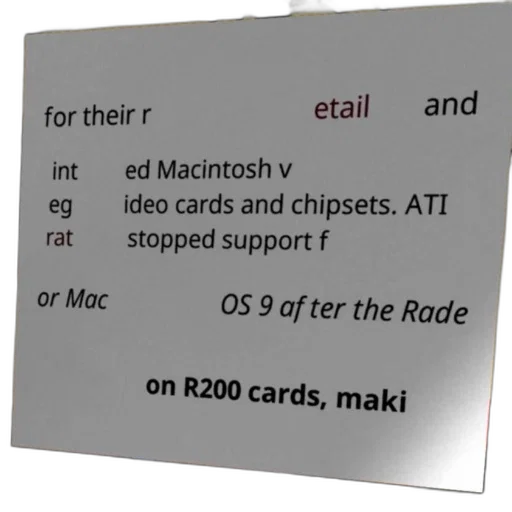 concept art, ati, stopped, support, mac, after, rade, r200 transparent PNG cut-out