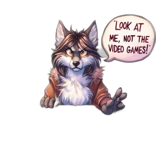 animal, creature, staff, pixel art, concept art, watercolor, fantasy art, anthropomorphic transparent PNG cut-out