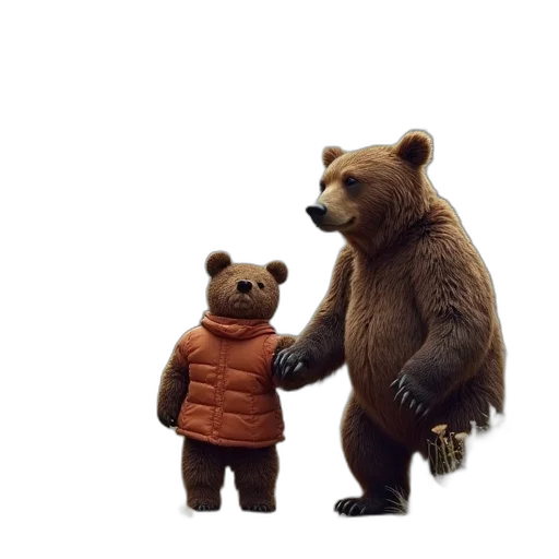 animal, jacket, concept art, 3d render transparent PNG cut-out
