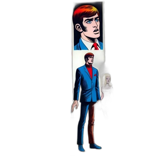 staff, jacket, robot, concept art, comic book art, pixel art, cartoon, outer space transparent PNG cut-out