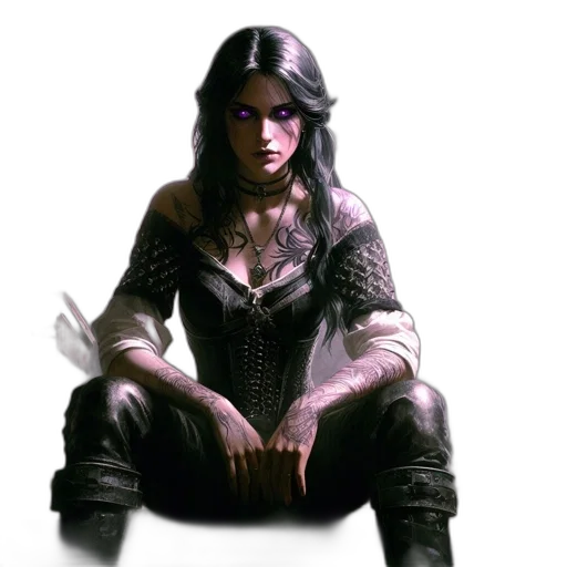 weapon, sword, concept art, fantasy art, comic book art, pixel art, dark, woman transparent PNG cut-out