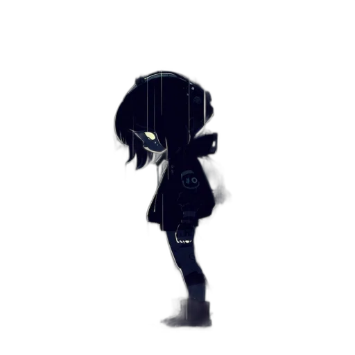 robot, creature, mask, dress, pixel art, concept art, anime, cartoon transparent PNG cut-out