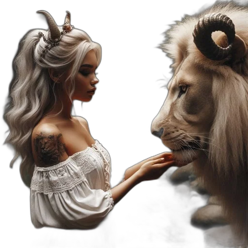 animal, crown, creature, jewelry, fantasy art, photorealistic, concept art, oil painting transparent PNG cut-out