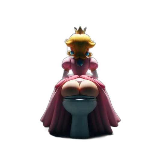 crown, dress, furniture, 3d render, concept art, dimly, lit, bathroom transparent PNG cut-out
