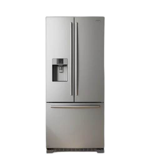 robot, 3d render, thermaic, counter, depth, refrigerator, controls, french transparent PNG cut-out