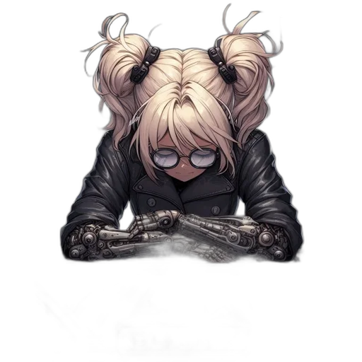 hair, jacket, animal, creature, comic book art, concept art, anime, cartoon transparent PNG cut-out