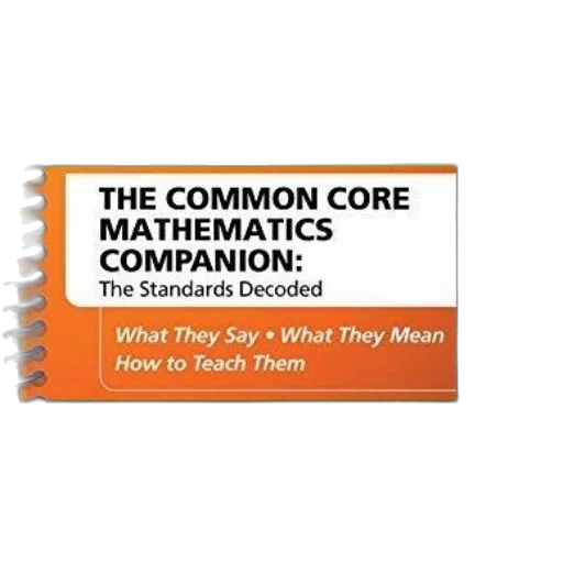 common, core, mathematics, companion, book, cover, green, orange transparent PNG cut-out
