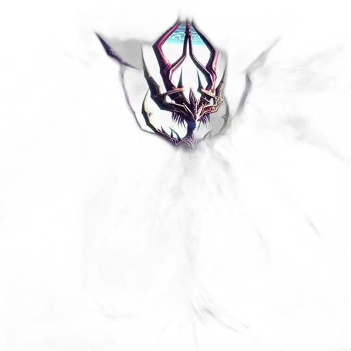 flower, mask, crown, dragon, 3d render, concept art, fantasy art, photorealistic transparent PNG cut-out