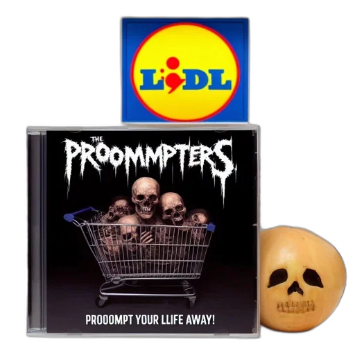outside, lidl, grocery, store, shopping, cart, holds, various transparent PNG cut-out
