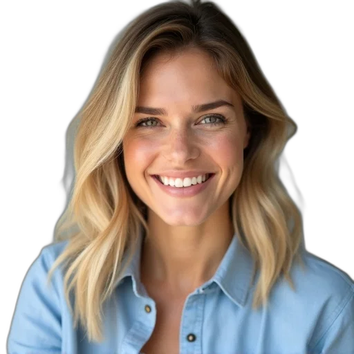 face, staff, crown, jacket, photorealistic, woman, blonde, hair transparent PNG cut-out